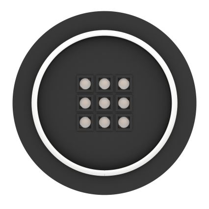 Eglo - Iluminação de teto LED com regulação LED/21,4W/230V 2700-6500K preto + comando