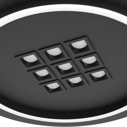 Eglo - Iluminação de teto LED com regulação LED/21,4W/230V 2700-6500K preto + comando