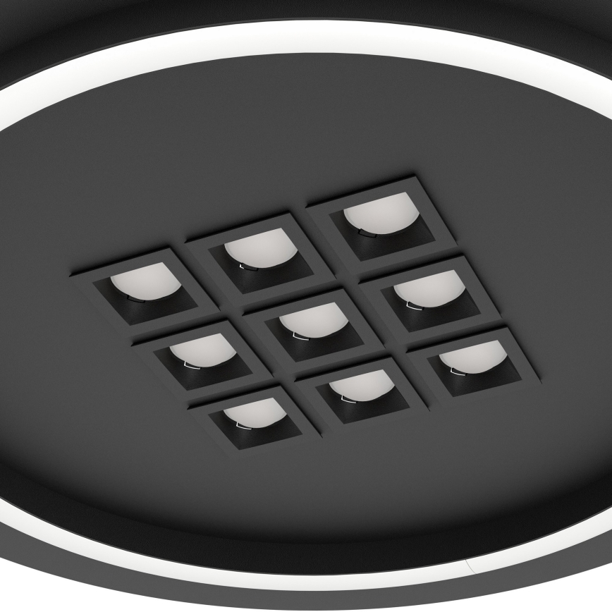 Eglo - Iluminação de teto LED com regulação LED/21,4W/230V 2700-6500K preto + comando