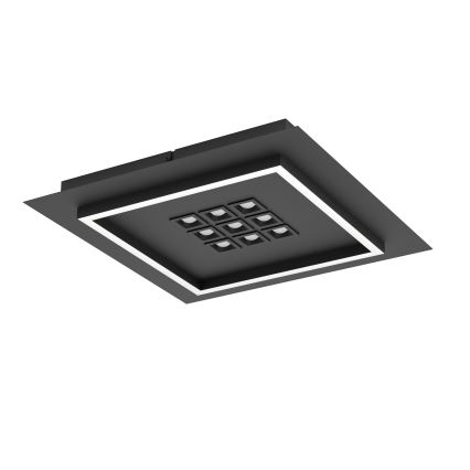 Eglo - Iluminação de teto LED com regulação LED/21,4W/230V 2700-6500K preto + comando