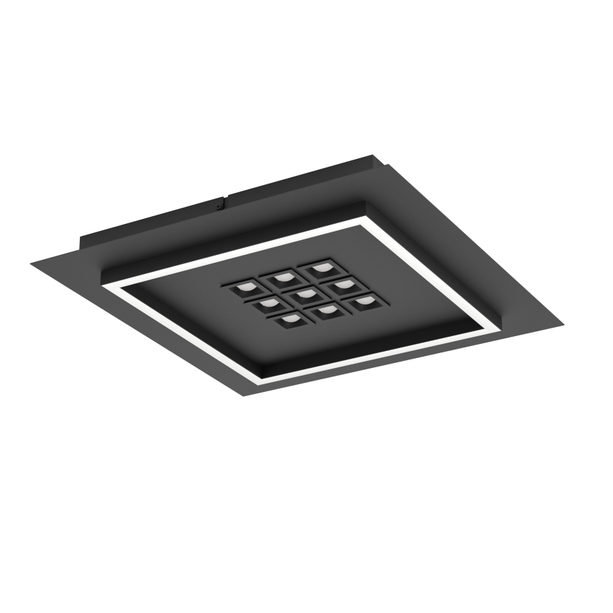 Eglo - Iluminação de teto LED com regulação LED/21,4W/230V 2700-6500K preto + comando