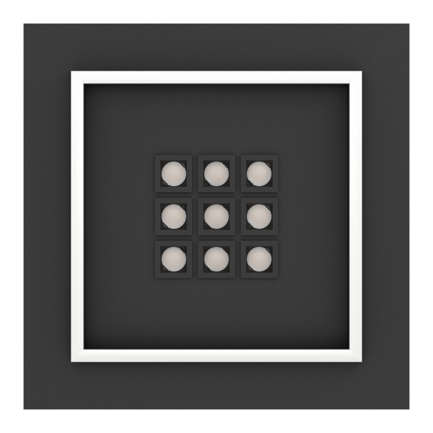 Eglo - Iluminação de teto LED com regulação LED/21,4W/230V 2700-6500K preto + comando