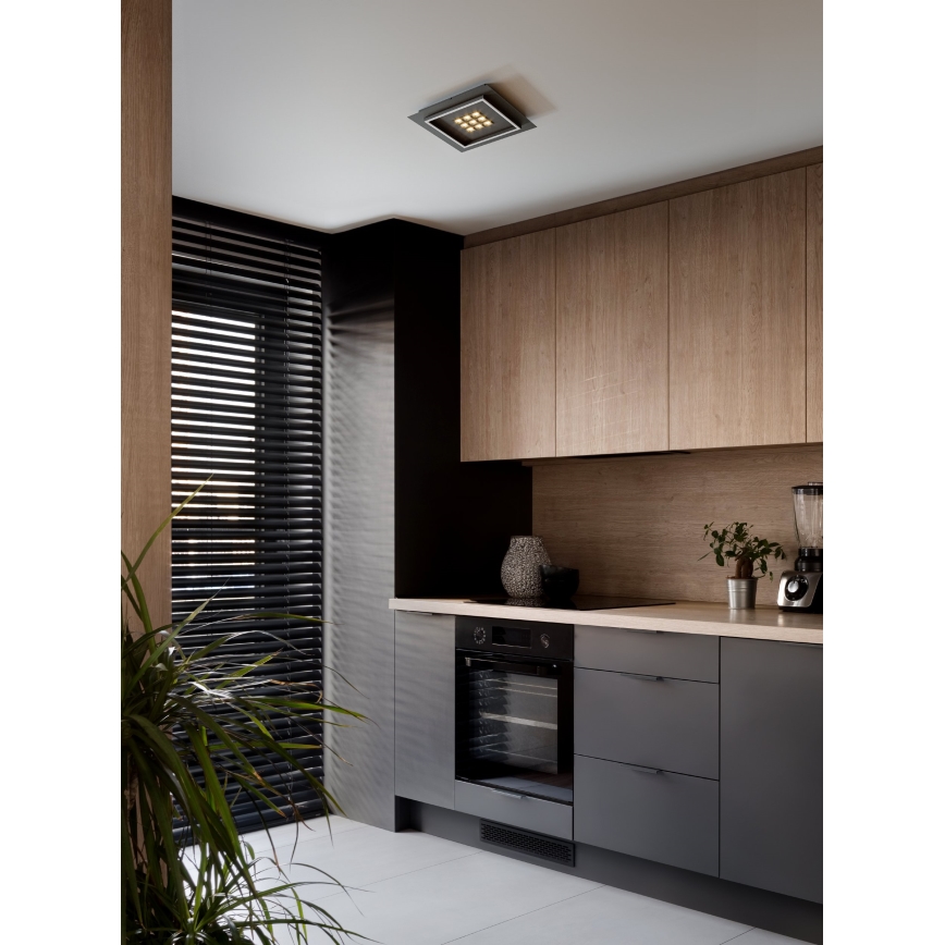 Eglo - Iluminação de teto LED com regulação LED/21,4W/230V 2700-6500K preto + comando