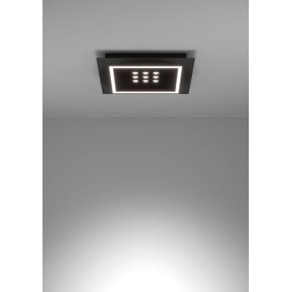 Eglo - Iluminação de teto LED com regulação LED/21,4W/230V 2700-6500K preto + comando