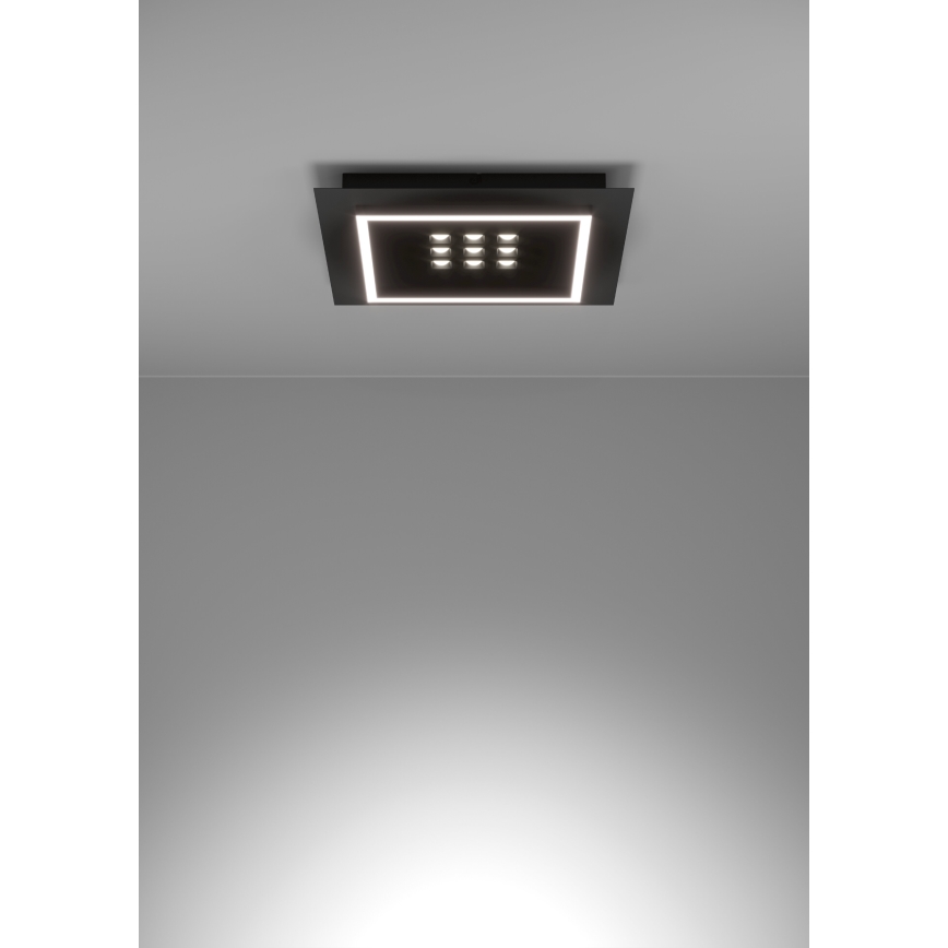 Eglo - Iluminação de teto LED com regulação LED/21,4W/230V 2700-6500K preto + comando