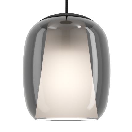 Eglo - Candeeiro suspenso 4xE27/28W/230V cinzento