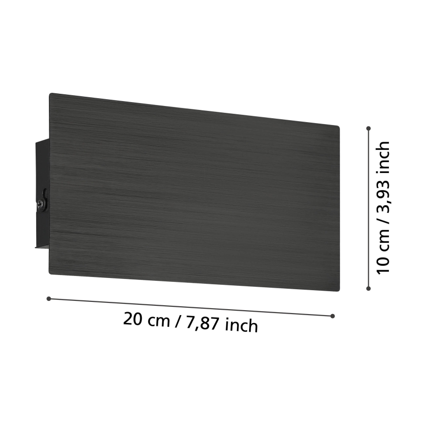 Eglo - Iluminação de parede LED LED/6W/230V 3000K preto