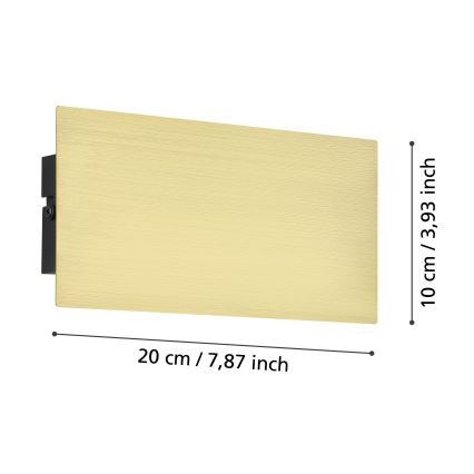Eglo - Iluminação de parede LED LED/6W/230V 3000K dourado