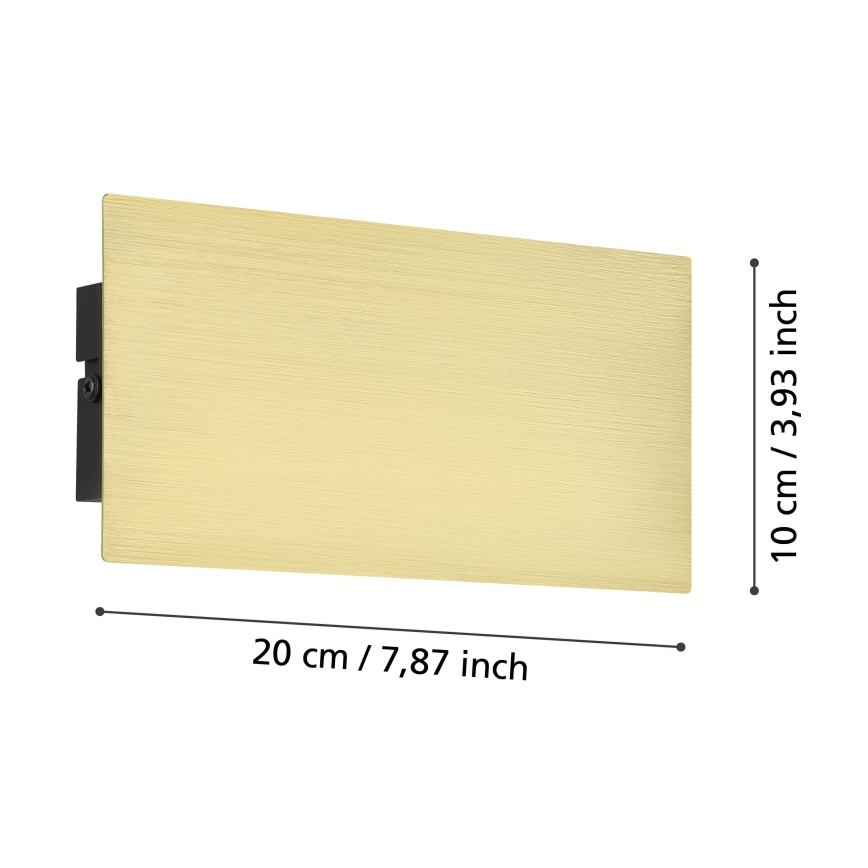 Eglo - Iluminação de parede LED LED/6W/230V 3000K dourado