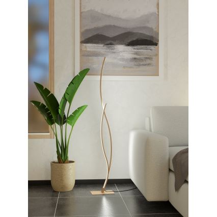 Eglo - Candeeiro de chão LED LED/20W/230V 4000K bege