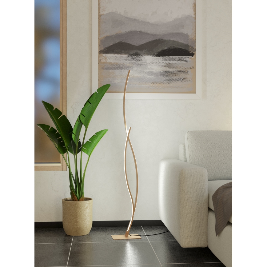 Eglo - Candeeiro de chão LED LED/20W/230V 4000K bege