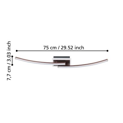 Eglo - Iluminação de teto LED LED/12W/230V 4000K cobre