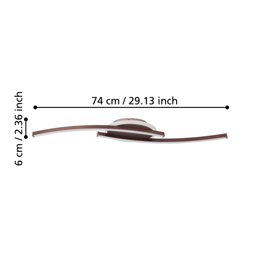 Eglo - Iluminação de teto LED LED/12W/230V 4000K cobre