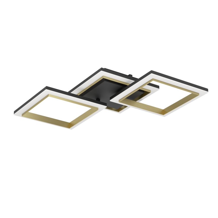 Eglo - Iluminação de teto LED com regulação LED/20W/230V 4000K preto/dourado
