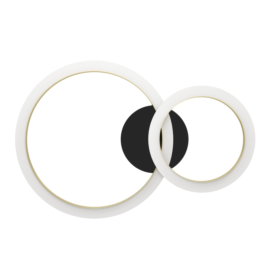 Eglo - Iluminação de teto LED com regulação LED/12W/230V 4000K preto/dourado