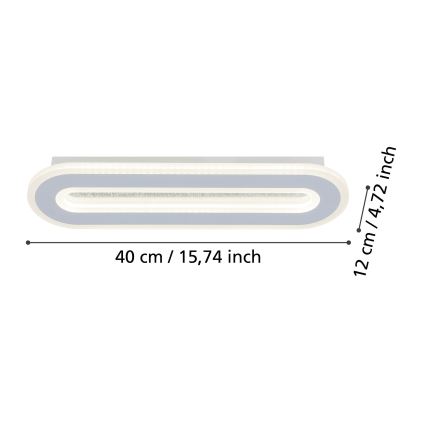 Eglo - Iluminação de parede LED LED/12W/230V 4000K branco