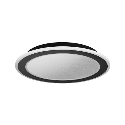 Eglo - Iluminação de teto LED com regulação LED/20W/230V 2700-6500K preto + comando