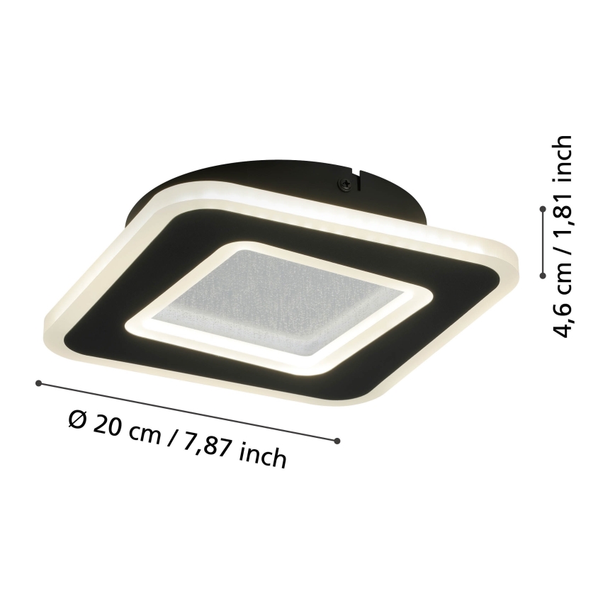 Eglo - Iluminação de parede LED LED/12W/230V 4000K preto