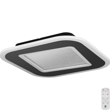 Eglo - Iluminação de teto LED com regulação LED/20W/230V 2700-6500K preto + comando