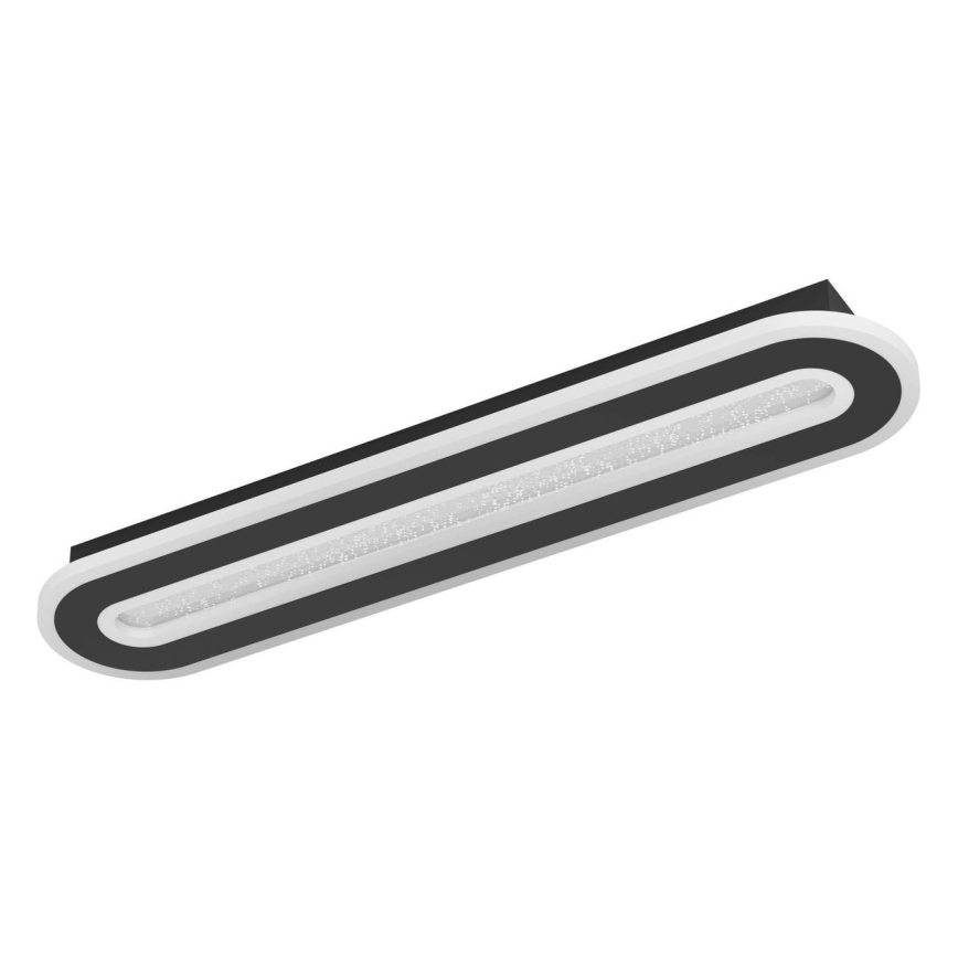 Eglo - Iluminação de teto LED com regulação LED/20W/230V 2700-6500K preto + comando