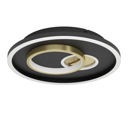 Eglo - Iluminação de teto LED 1xLED/14W/230V + 1xLED/8,5W diâmetro 38 cm preto/dourado