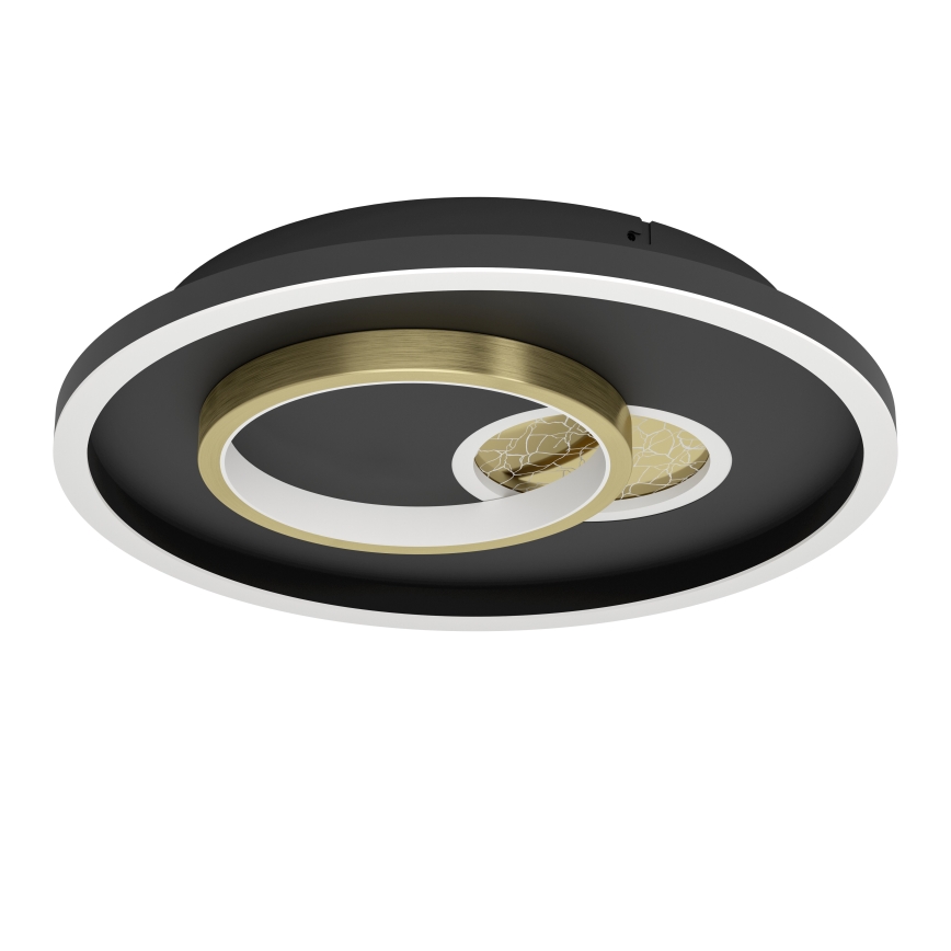 Eglo - Iluminação de teto LED 1xLED/14W/230V + 1xLED/8,5W diâmetro 38 cm preto/dourado