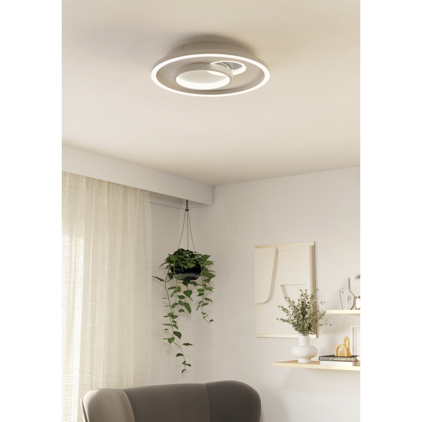 Eglo - Iluminação de teto LED 1xLED/14W/230V + 1xLED/8,5W diâmetro 38 cm branco