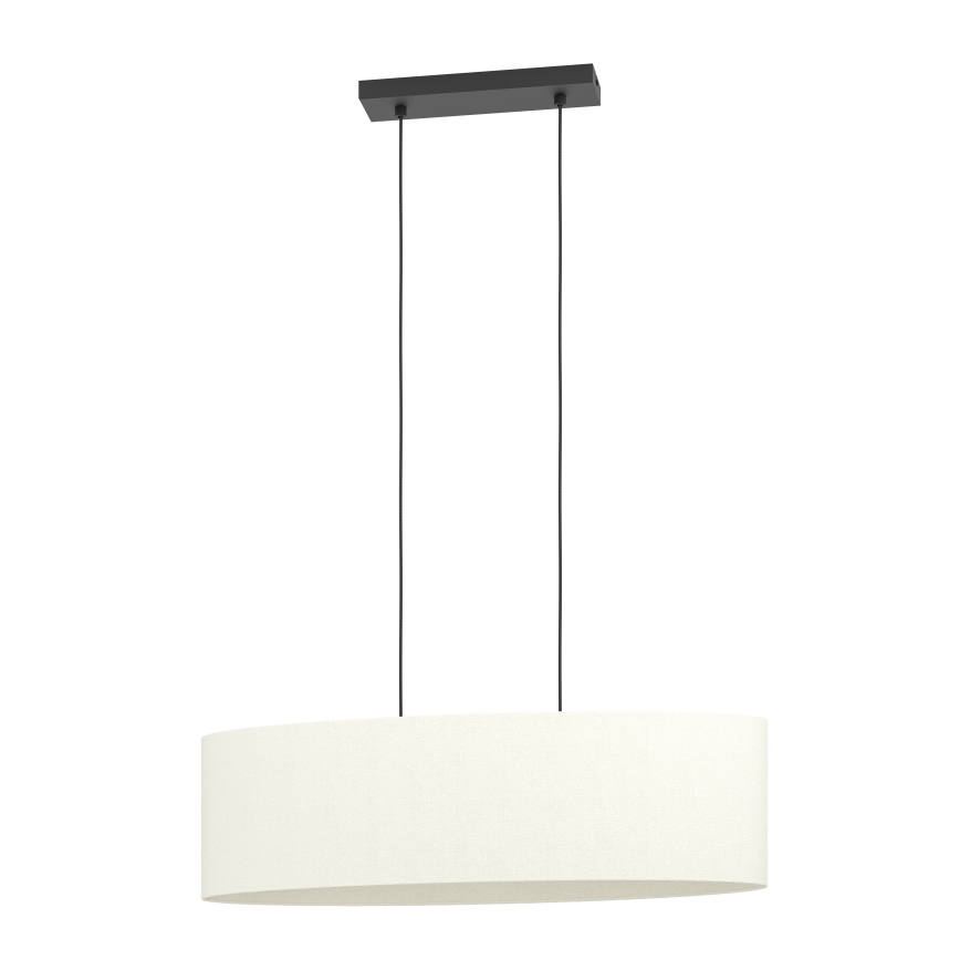 Eglo - Candeeiro suspenso 2xE27/60W/230V branco