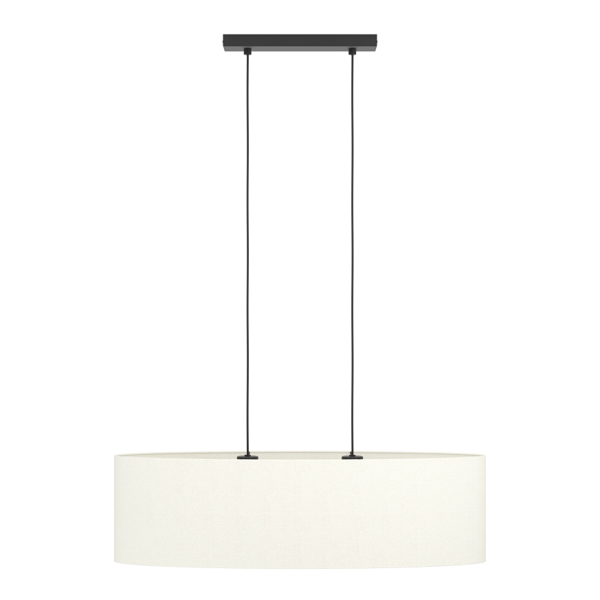 Eglo - Candeeiro suspenso 2xE27/60W/230V branco