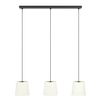 Eglo - Candeeiro suspenso 3xE27/60W/230V branco