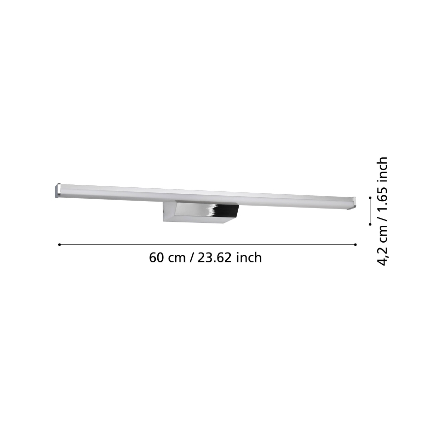 Eglo 901288 - Iluminação de casa de banho LED RGBW regulável REGELLO-Z 12W/230V IP44 cromado mate
