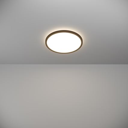 Eglo - Iluminação de teto para casa de banho LED LED/13,9W/230V 2700/4000/6500K diâmetro 30 cm IP44 preto