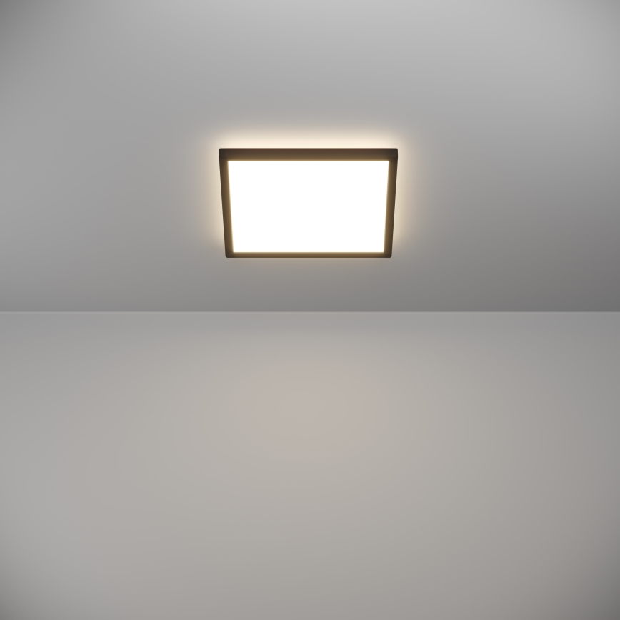 Eglo - Iluminação de teto para casa de banho LED LED/13,4W/230V 2700/4000/6500K 29x29 cm IP44 preto