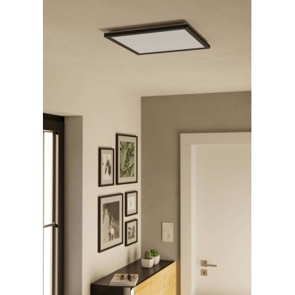 Eglo - Iluminação de teto para casa de banho LED LED/17,6W/230V 2700/4000/6500K 39x39 cm IP44 preto
