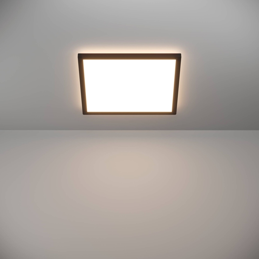 Eglo - Iluminação de teto para casa de banho LED LED/17,6W/230V 2700/4000/6500K 39x39 cm IP44 preto