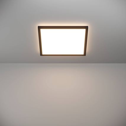 Eglo - Plafon LED para casa de banho LED/17,6W/230V 2700/4000/6500K 39x39 cm IP44 preto