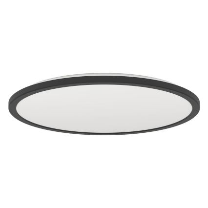 Eglo - Iluminação de teto para casa de banho LED com regulação LED/16,8W/230V 2700-6500K diâmetro 50 cm IP44 preto + comando