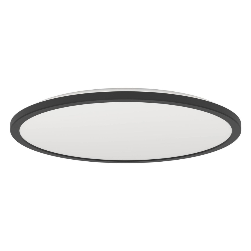 Eglo - Iluminação de teto para casa de banho LED com regulação LED/16,8W/230V 2700-6500K diâmetro 50 cm IP44 preto + comando