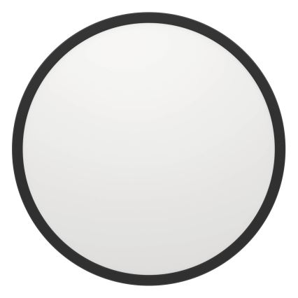 Eglo - Iluminação de teto para casa de banho LED com regulação LED/16,8W/230V 2700-6500K diâmetro 50 cm IP44 preto + comando