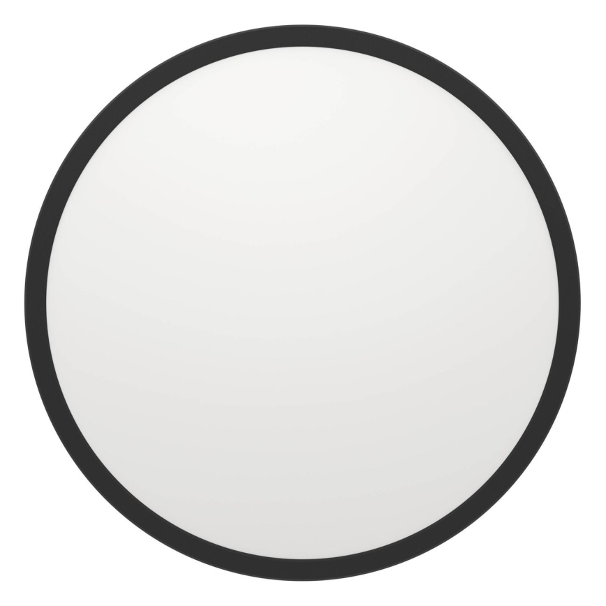 Eglo - Iluminação de teto para casa de banho LED com regulação LED/16,8W/230V 2700-6500K diâmetro 50 cm IP44 preto + comando
