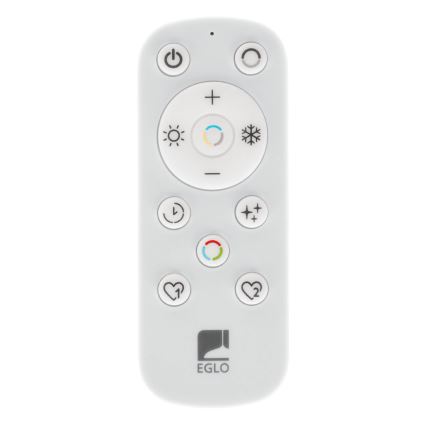 Eglo - Iluminação de teto para casa de banho LED com regulação LED/16,8W/230V 2700-6500K diâmetro 50 cm IP44 preto + comando