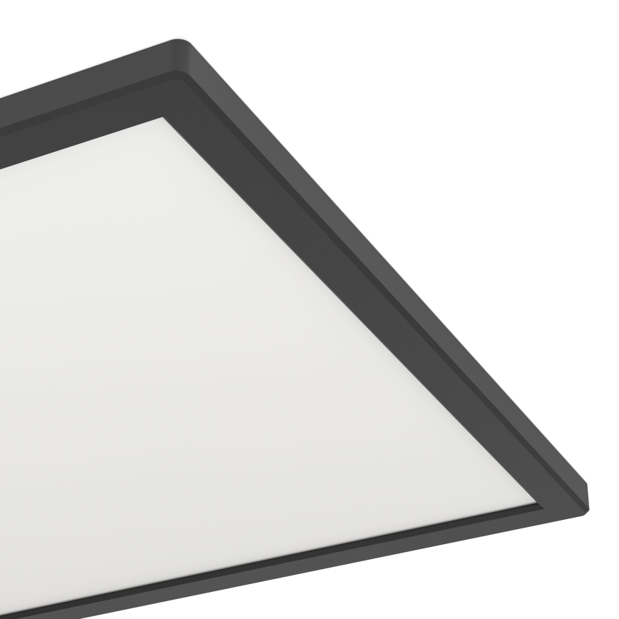 Eglo - Iluminação de teto para casa de banho LED com regulação LED/17,6W/230V 2700-6500K 39x39 cm IP44 preto + comando