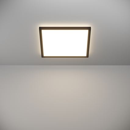Eglo - Iluminação de teto para casa de banho LED com regulação LED/17,6W/230V 2700-6500K 39x39 cm IP44 preto + comando