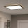Eglo 901457 - Iluminação de teto para casa de banho LED com regulação LED/17W/230V 2700-6500K 50x50 cm IP44 preto + comando