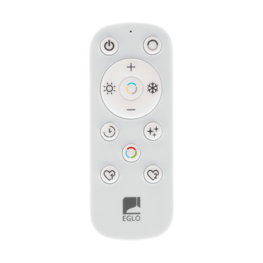 Eglo - Iluminação de teto para casa de banho LED com regulação LED/18,5W/230V 2700-6500K diâmetro 38,9 cm IP44 branco + comando