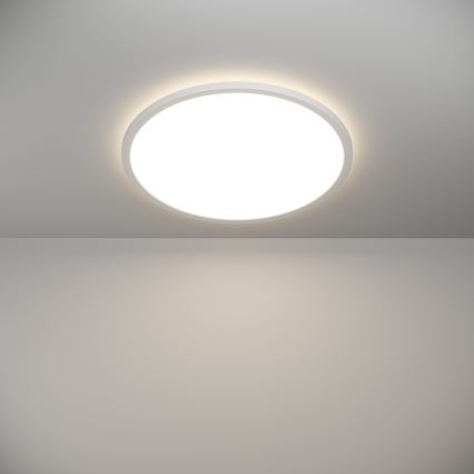 Eglo - Iluminação de teto para casa de banho LED com regulação LED/16,8W/230V 2700-6500K pr.50 cm IP44 branco + comando