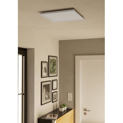 Eglo - Iluminação de teto para casa de banho LED com regulação LED/17,6W/230V 2700-6500K 39x39 cm IP44 branco + comando