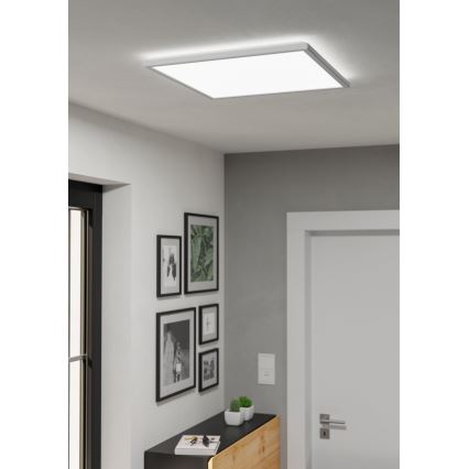 Eglo - Iluminação de teto para casa de banho LED com regulação LED/17W/230V 2700-6500K 50x50 cm IP44 branco + comando