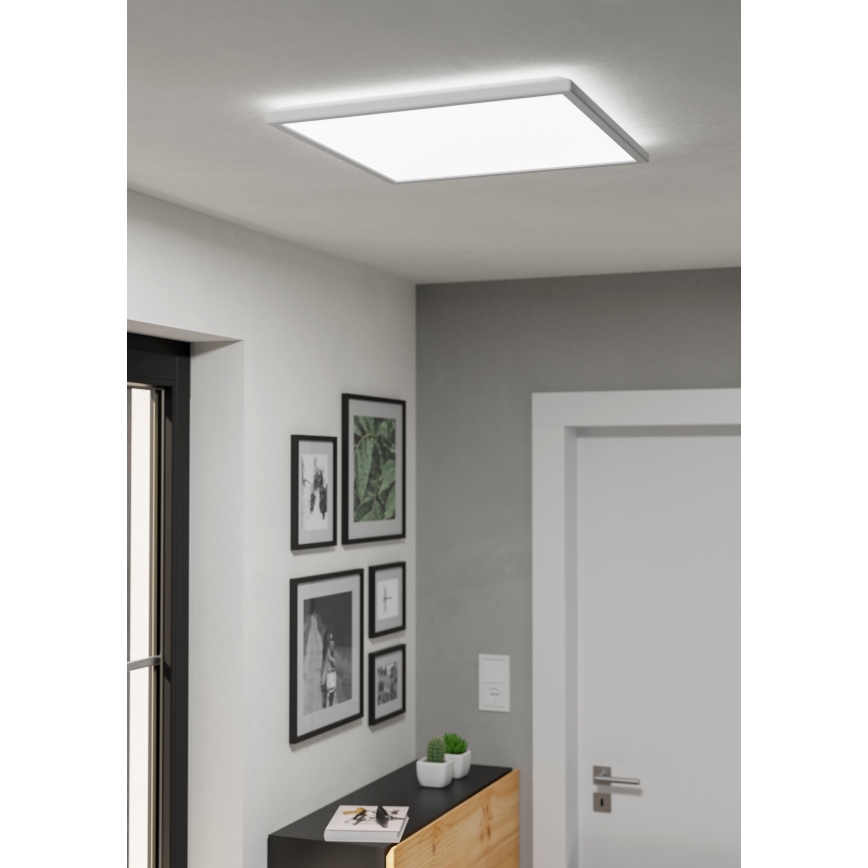 Eglo - Iluminação de teto para casa de banho LED com regulação LED/17W/230V 2700-6500K 50x50 cm IP44 branco + comando