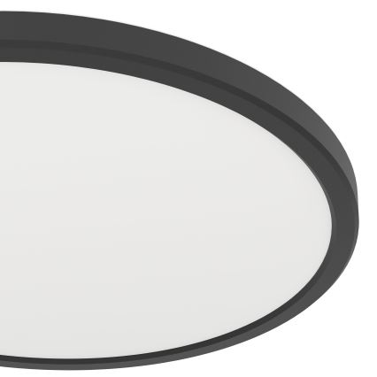 Eglo - Iluminação de teto LED RGBW para casa de banho com regulação LED/13,9W/230V 2700-6500K diâmetro 30 cm IP44 preto ZigBee